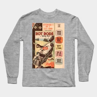 VINTAGE COMICS HOT RODS 50S RACING CARS Long Sleeve T-Shirt